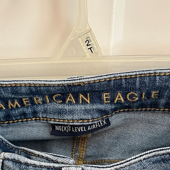 American Eagle Outfitters Distressed Blue Ripped Kids Jeans, size 26x28 - Picture 9 of 9